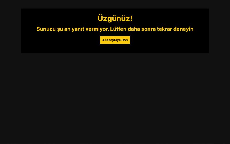 Exxen Sunucu Şu An Yanıt Vermiyor Hatası ve Çözümü